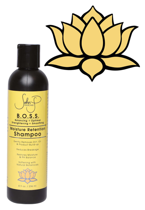 8 oz bottle of BOSS Moisture Retention Shampoo